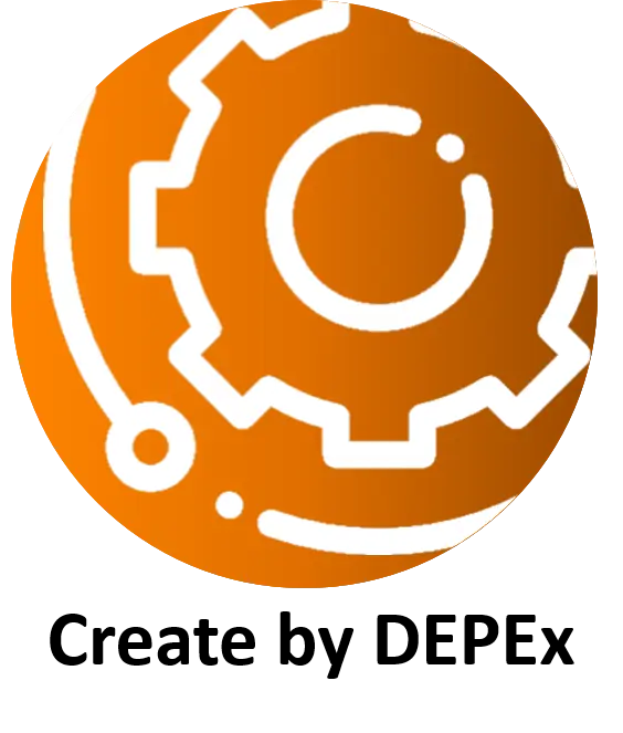 Create by DEPEx Logo